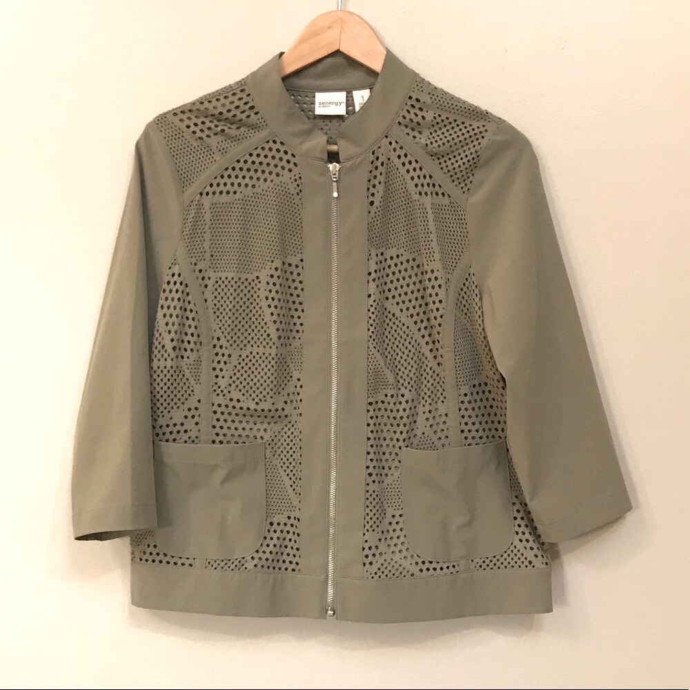 *JUST REDUCED* EUC Chico’s Jacket with Cutouts